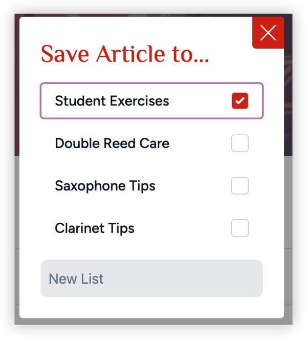 Save articles example