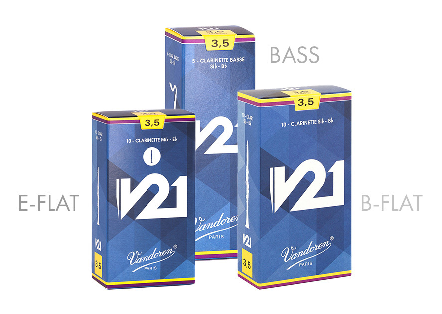 Vandoren V-21 Clarinet Reeds #4 and #3.5+ 