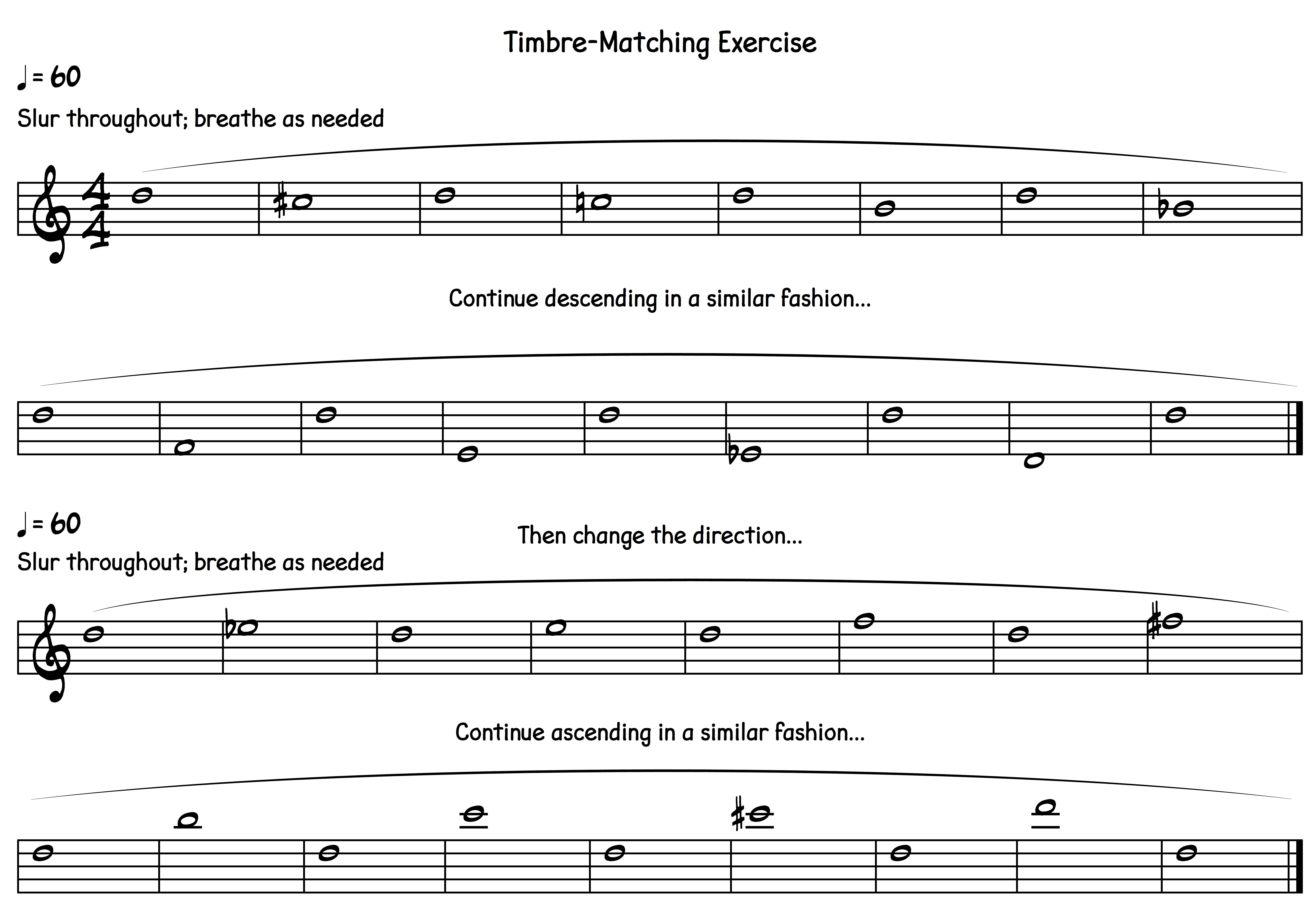 timbre saxophone exercise